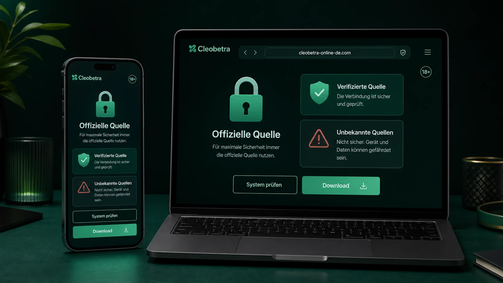 Cleobetra App Download über offizielle Quellen