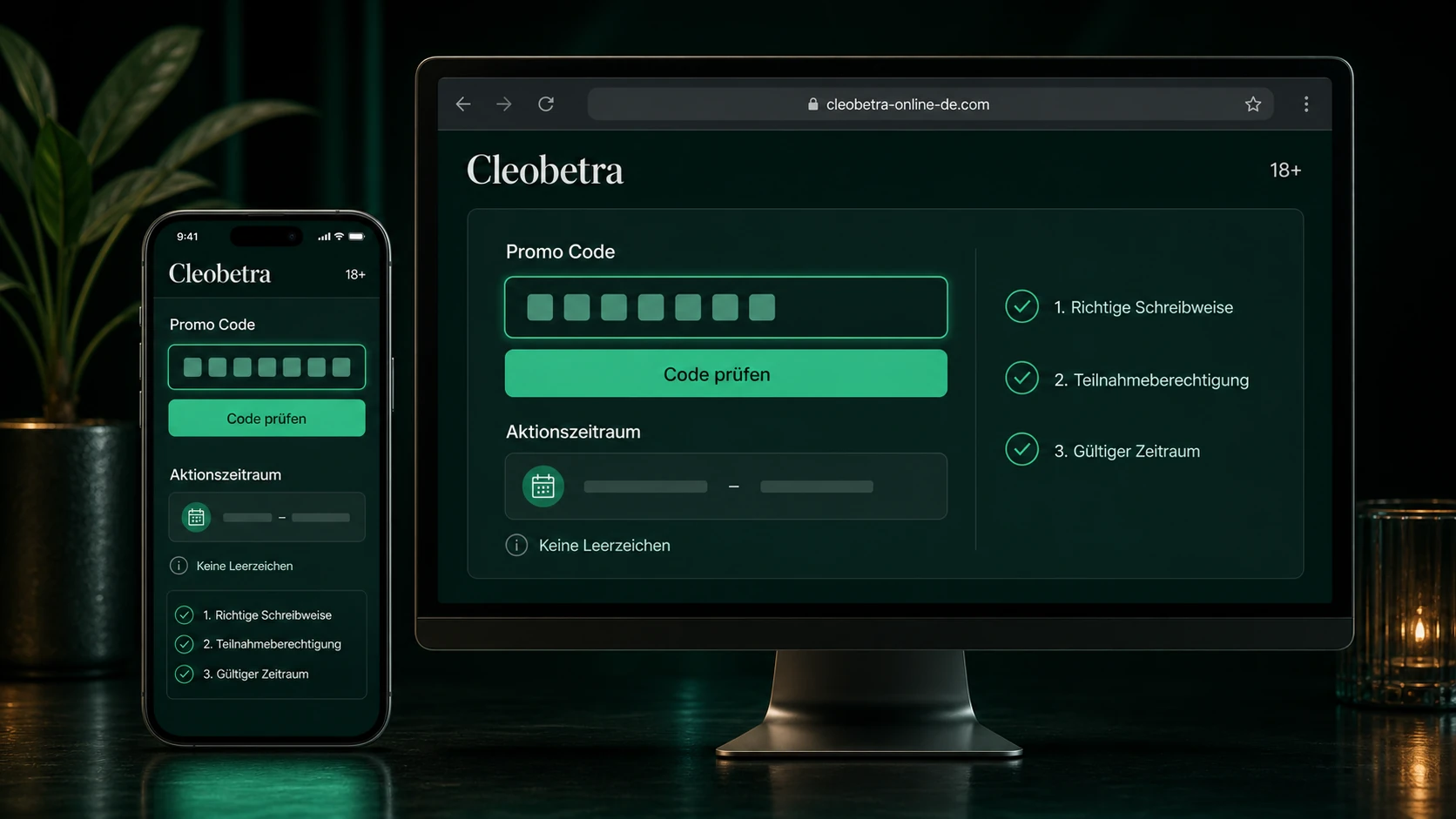 Cleobetra Casino Promo Code verwenden