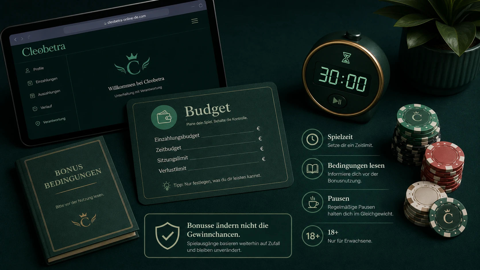 Verantwortungsvolle Nutzung eines Bonus