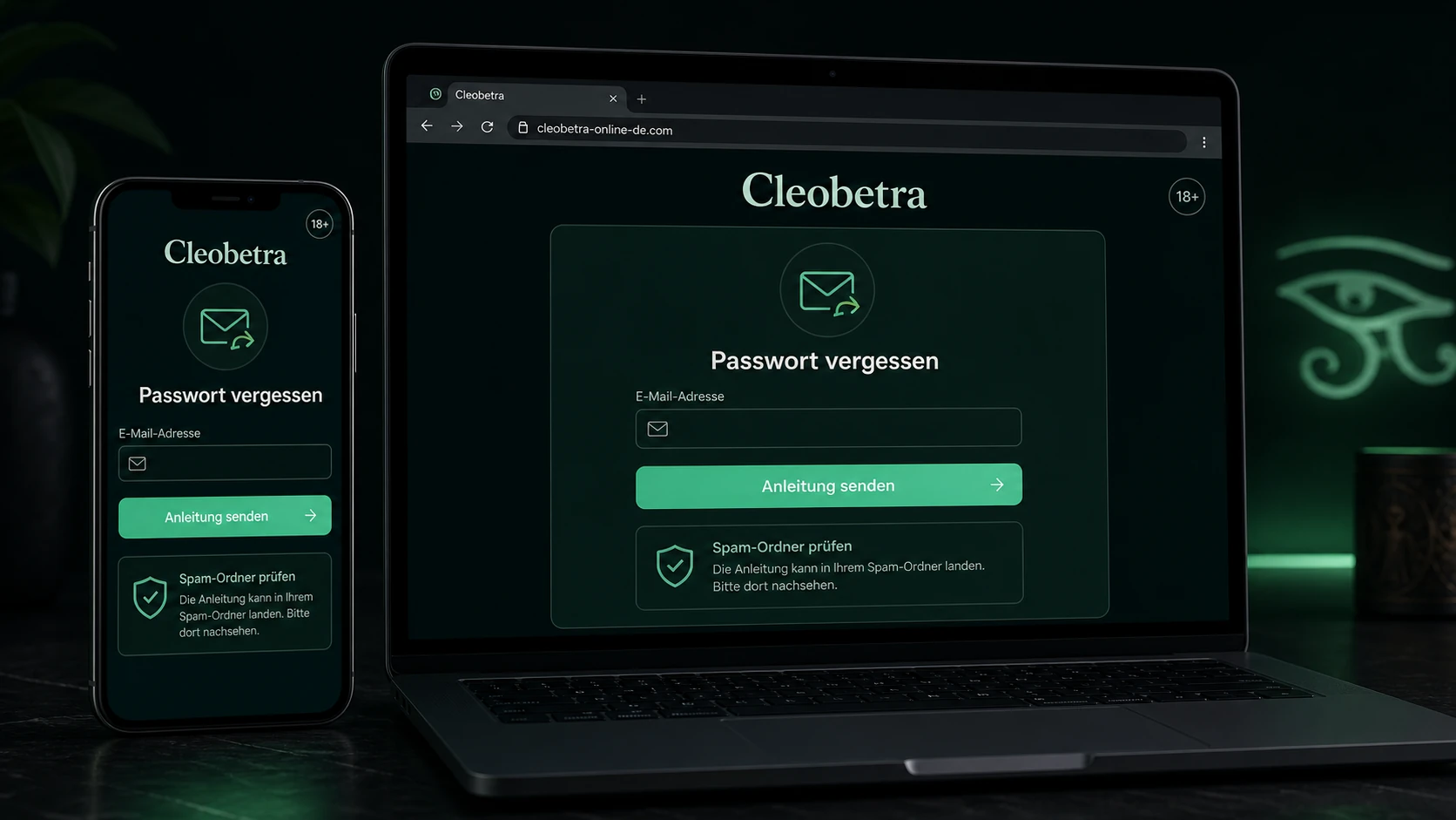 Cleobetra Passwort zurücksetzen